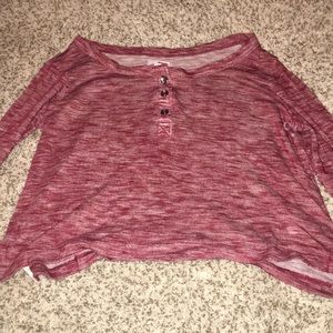 Long sleeve crop top